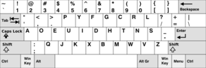 Dvorak layout