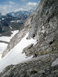 Leaving the glacier